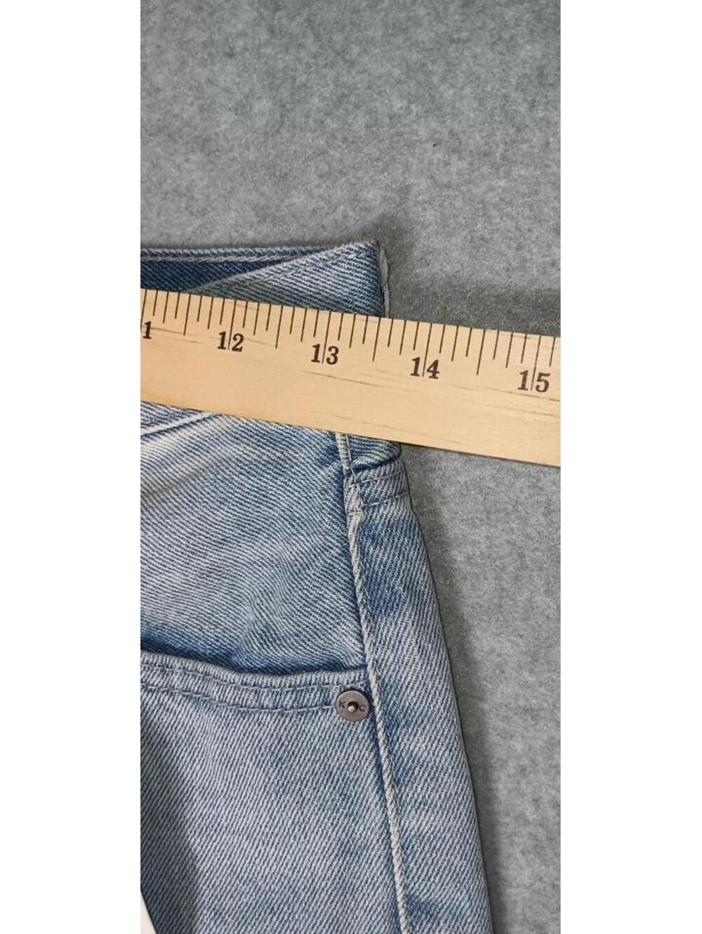 NWT! Kancan Distressed Jeans Womens Size 5/26 Light Blue 5 Pocket - Picture 4 of 13